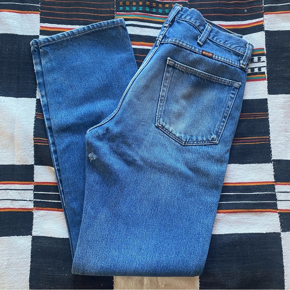 Vintage 90’s Rustler Men’s Bootcut Work Jeans. 100% Cotton. Size 31/33.